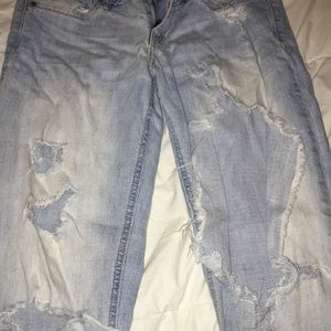 Highly distressed Hollister jeans